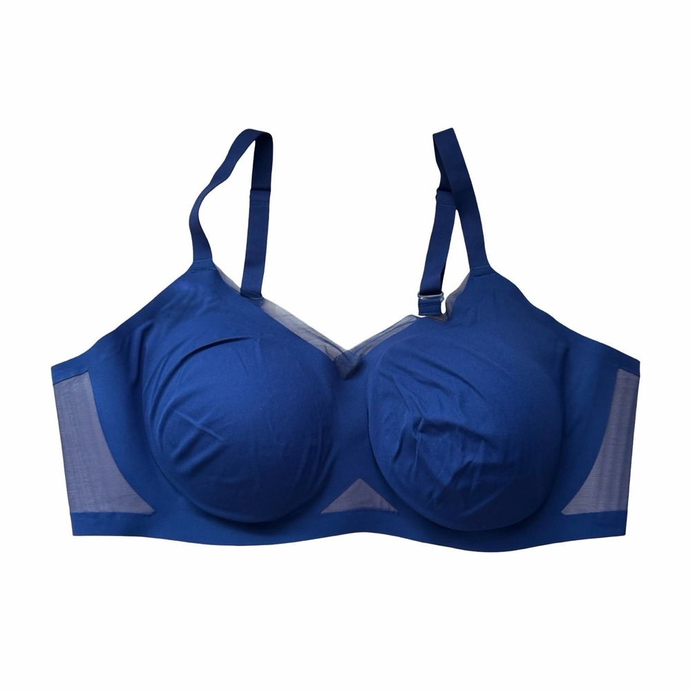 Honey Love CrossOver Wireless Bra Size 44D(E) Navy Supportive Full Coverage